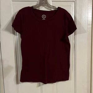 Burgundy Women's Top Maurice’s 24/7 Tee